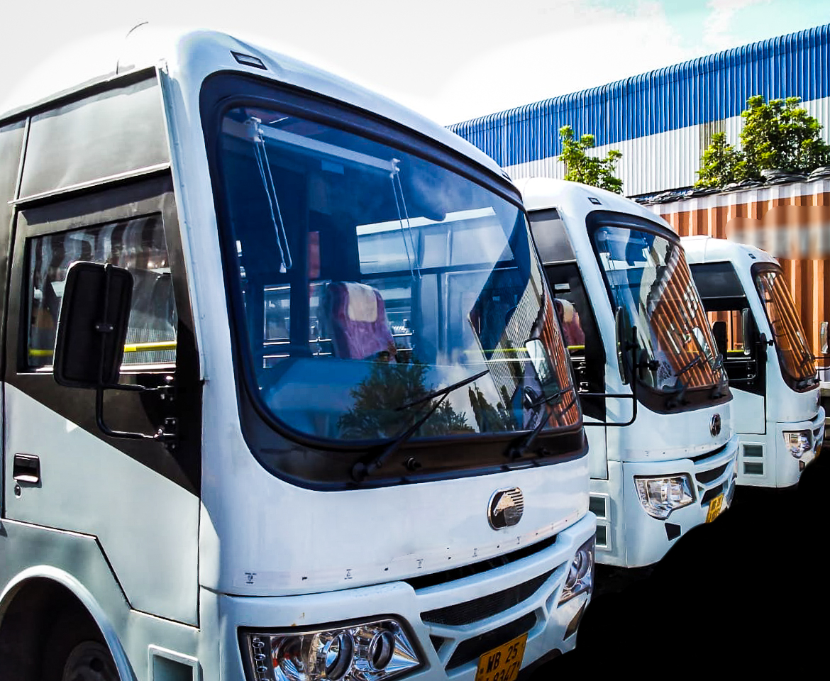 Portrait of Smiling Bus Driver